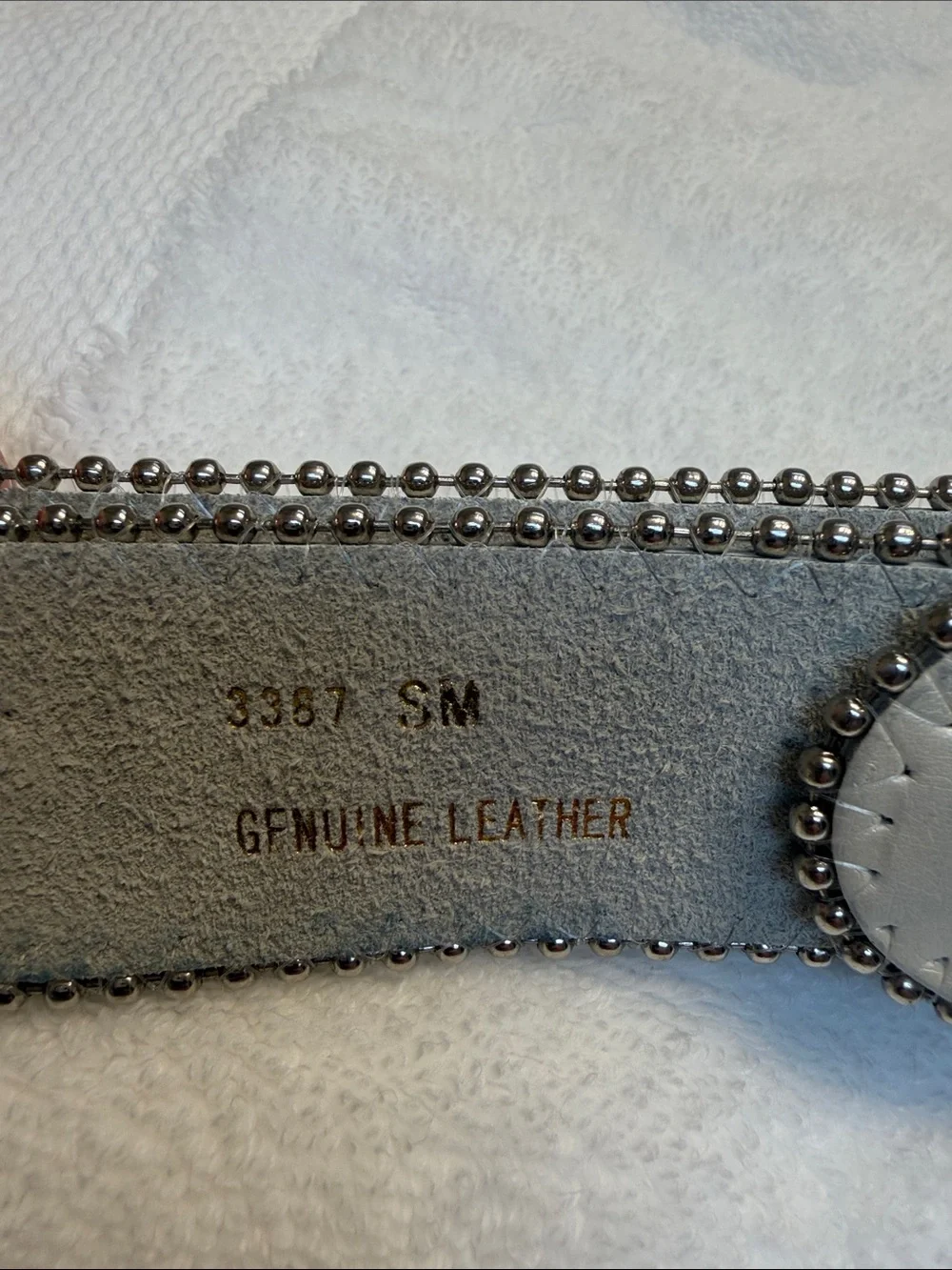 Embellished Silver Rhinestone Western Buckle Belt - Women